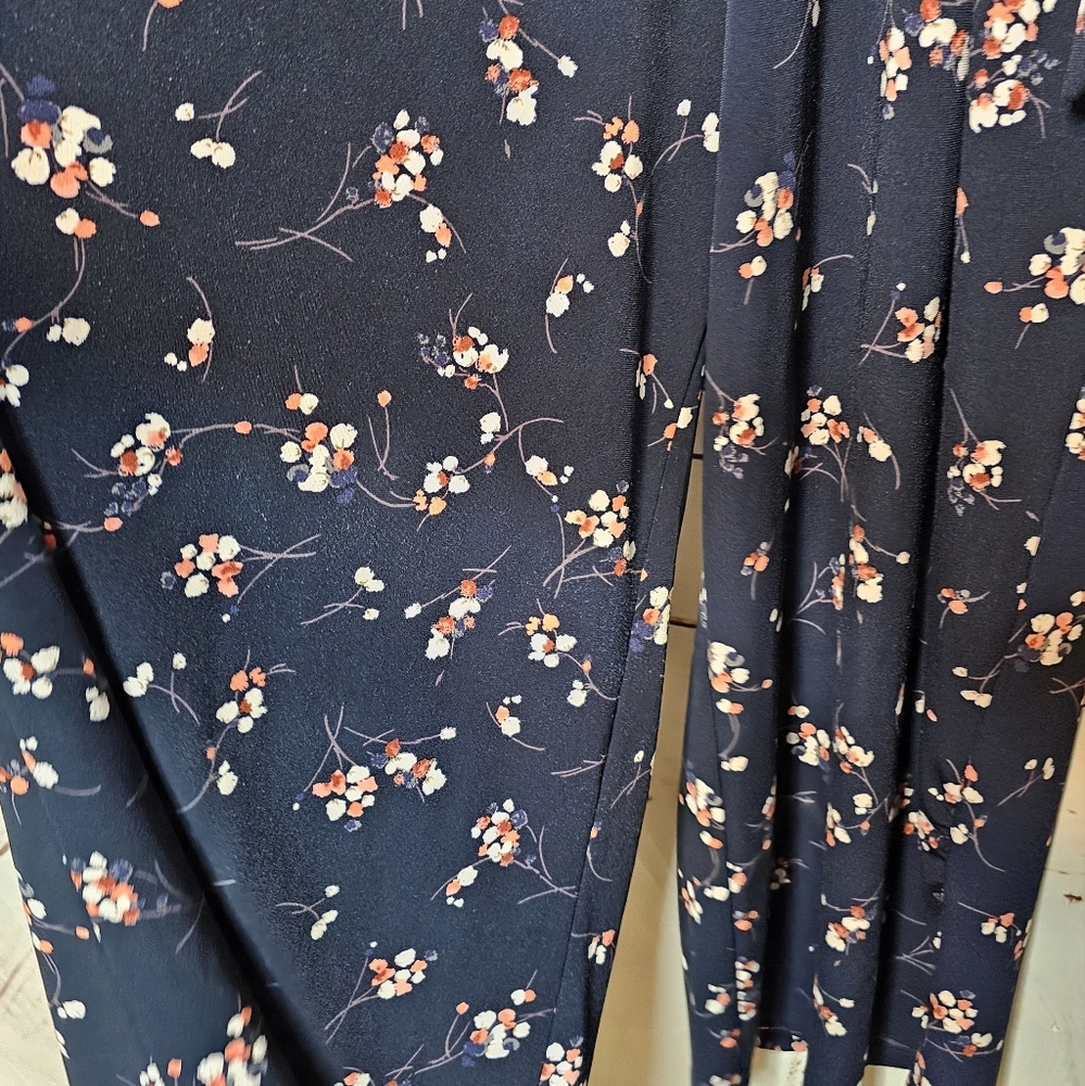 Kaileigh Floral Faux Wrap Wide Leg Jumpsuit - Picture 8 of 16